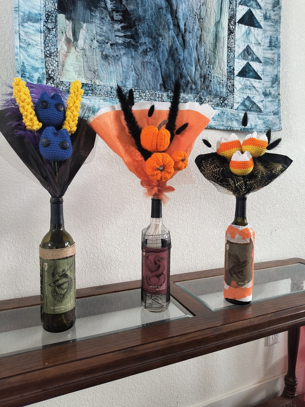 Handmade Halloween Boo Bouquets